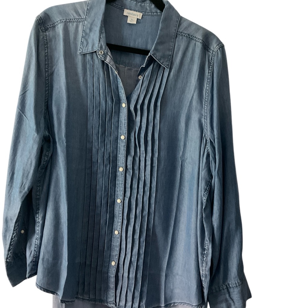 Sundance Denim pleated Shirt